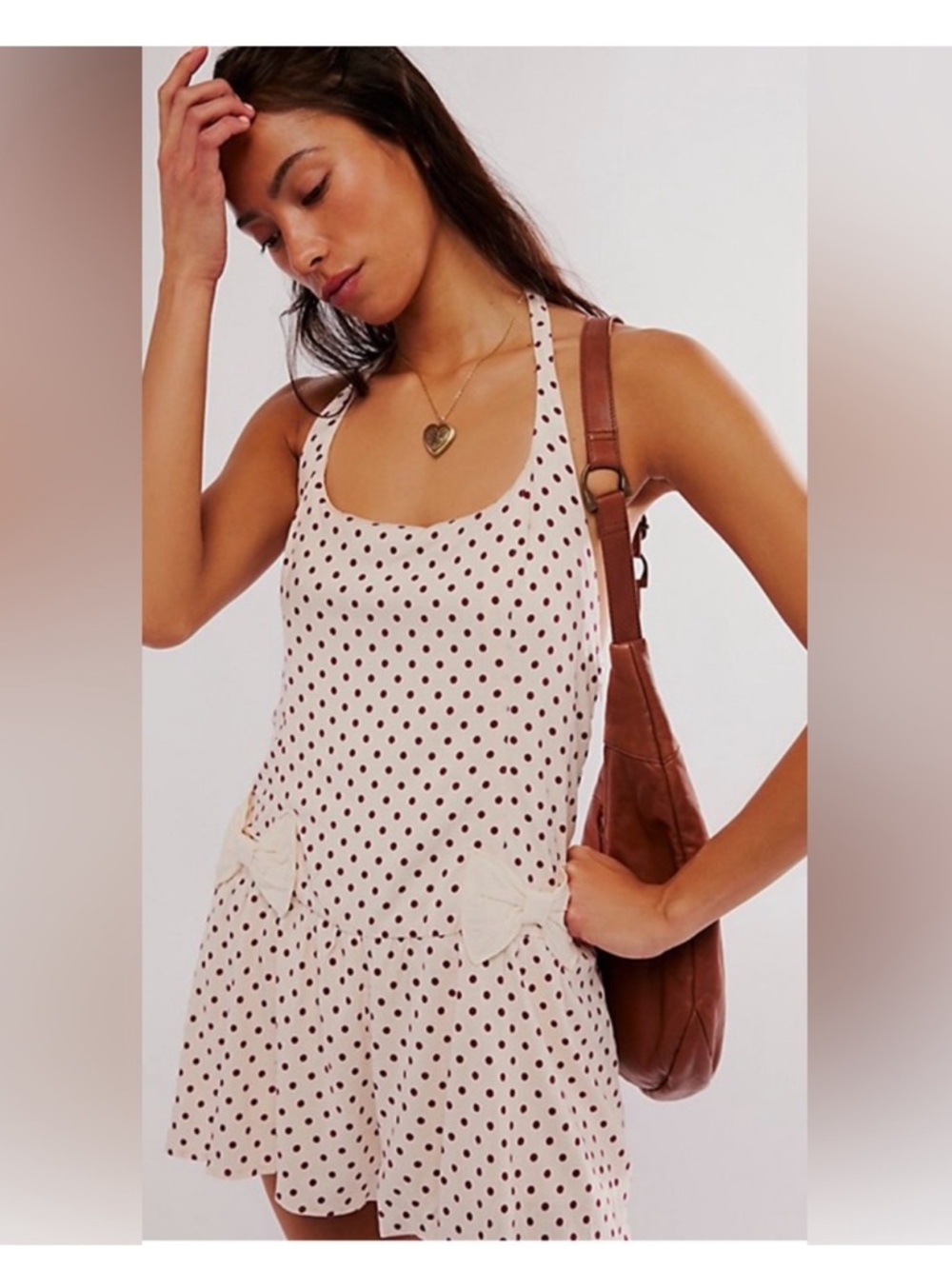 Free People NWOT High Strung Polka Dot Romper